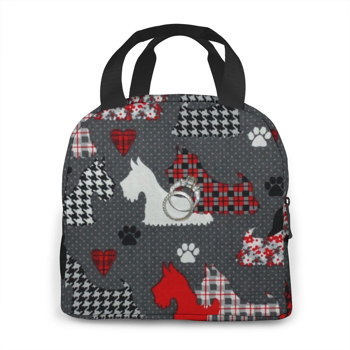 Sac isotherme repas à imprimé mignon, polyester et nylon