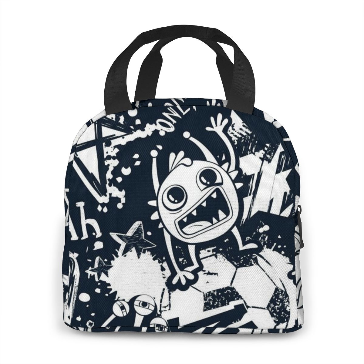 Sac isotherme repas motif petit alien, 6 L en nylon