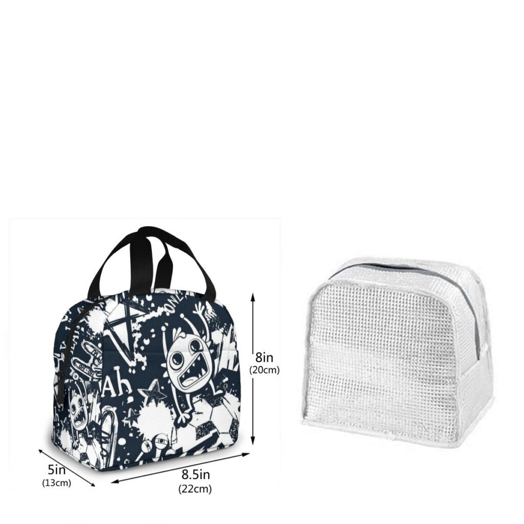 Sac isotherme repas motif petit alien, 6 L en nylon