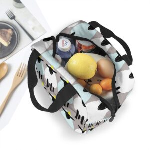 Sac isotherme repas motif petits moutons, nylon et aluminium