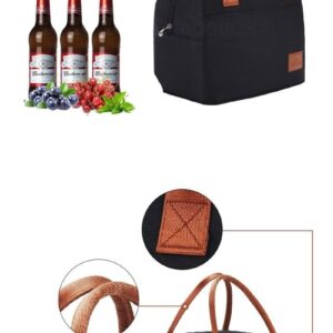 Sac isotherme repas pour homme en polyester doublé d'aluminium