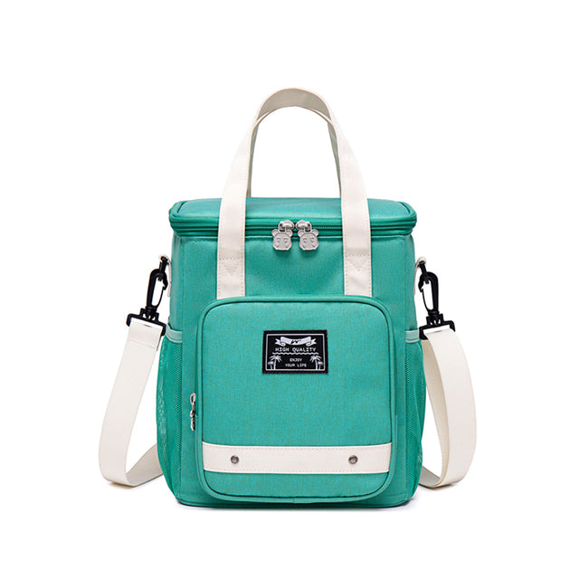Sac isotherme repas travail 7,5 L en polyester, bandoulière réglable
