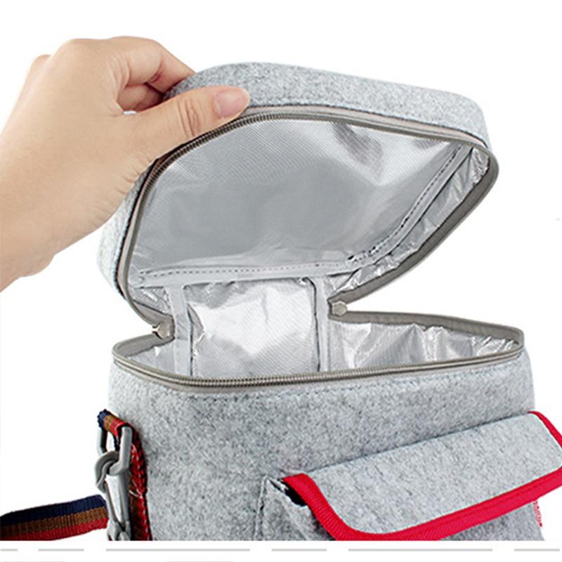 Sac isotherme repas travail en Oxford, bandoulière amovible