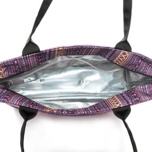 Sac lunch isotherme femme 25 L en polyester et aluminium
