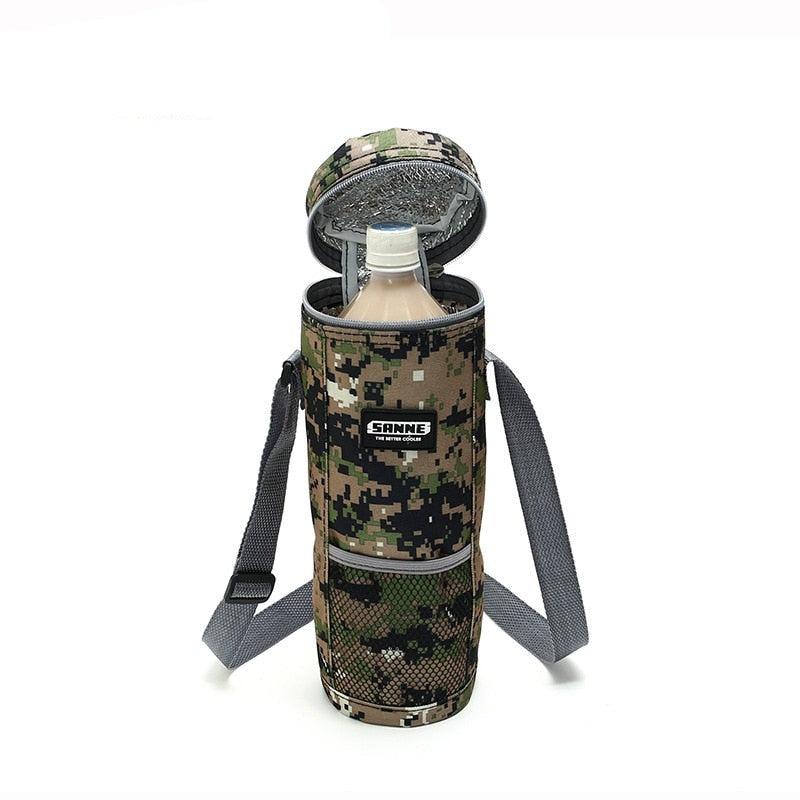 Sac isotherme pour bouteille en nylon, sangle de transport