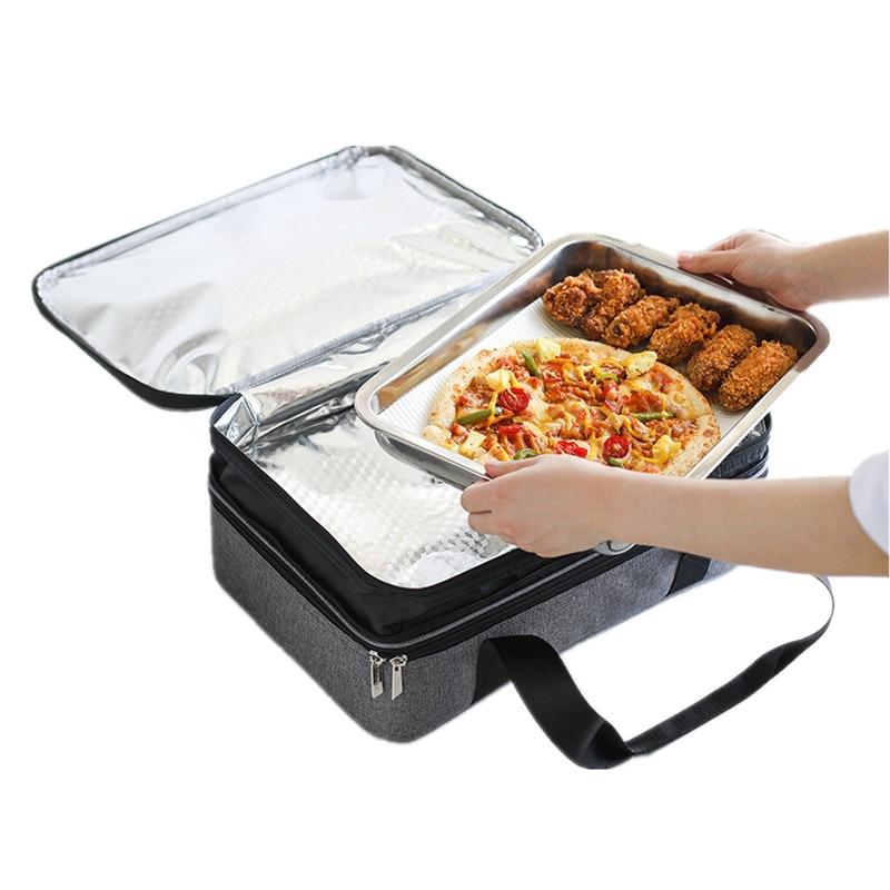 Sac isotherme pour pizza en Oxford, deux boîtes à plat