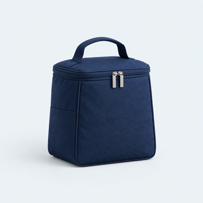 Sac isotherme repas bleu marine avec poignée
